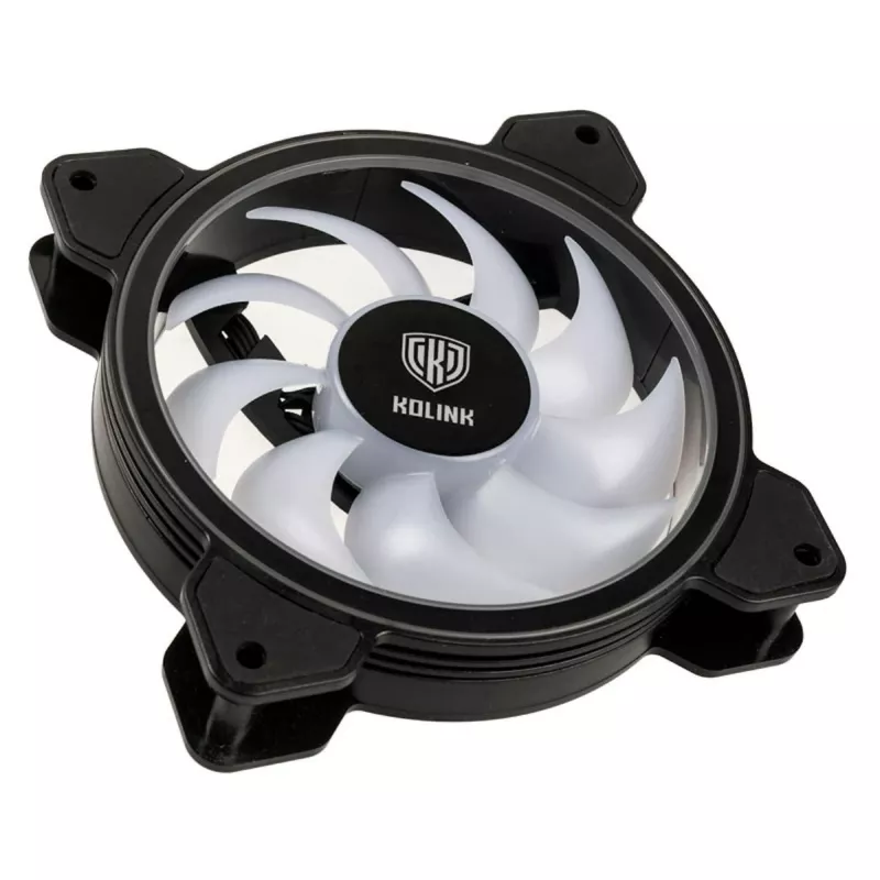 Kolink Umbra HDB ARGB LED PWM 120mm Lüfter - Schwarz/Weiß