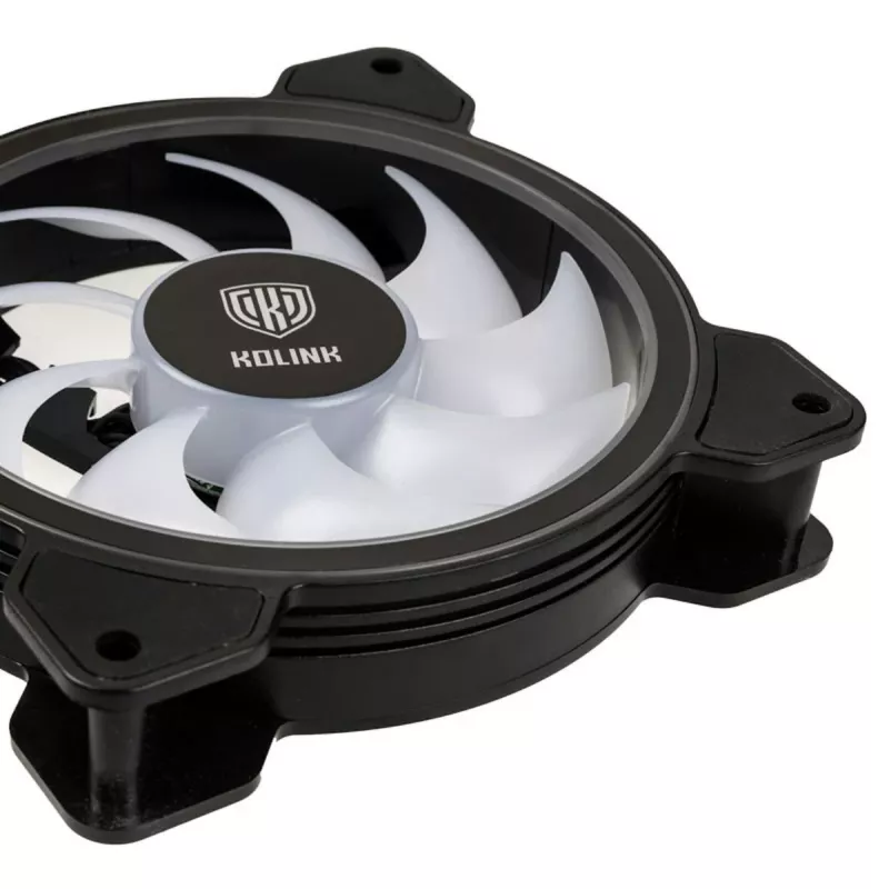 Kolink Umbra HDB ARGB LED PWM 120mm Lüfter - Schwarz/Weiß