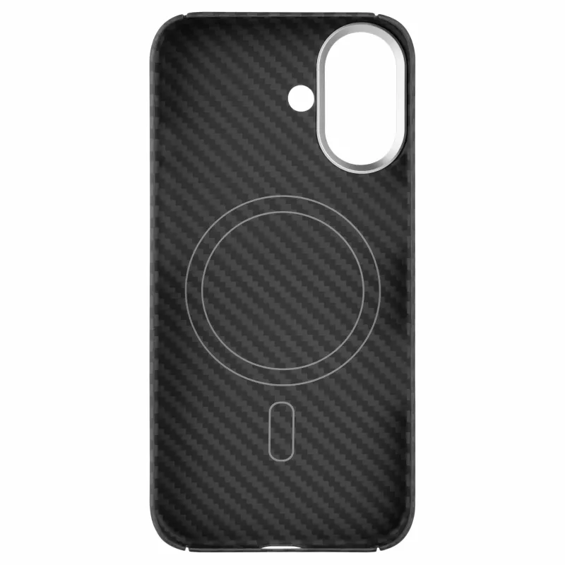 FIXED MagVelar Aramidfaser-Rückseitenschale für Apple iPhone 17 – Schwarz