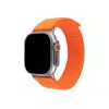 FIXED Sportliches Armband für Apple Watch Ultra 49mm, oranges Nylon, 160-210mm, G-Haken