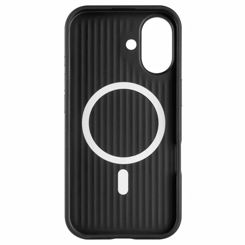 Fixed MagLeather Rückseitenhülle für Apple iPhone 17 – Leder, Schwarz