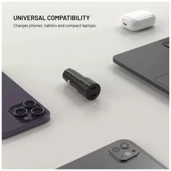 Fest installiertes Dual-USB-C-Autoladegerät 65W PD 3.0
