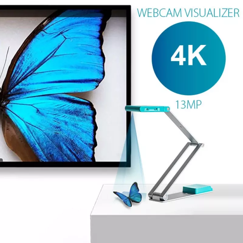 IRIScan Visualizer 7 Dyslexic - A3 Überkopfscanner, 13MP, USB, Arktisblau/Silber