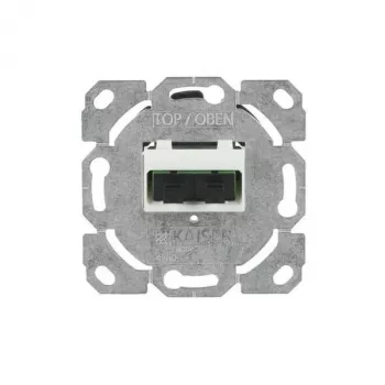 BUSCH-JAEGER Glasfaser-Teilnehmeranschlussdose 0244/22SC UP, SC Simplex, 2 Ports, Unterputz, Alpinweiß (2CKA000230A0487)