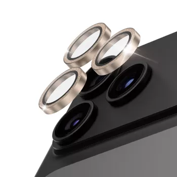 PanzerGlass Hoops Keramik-Objektivschutz Glitzer Gold für iPhone 18 Pro / 18 Pro Max