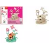 Marabu KiDS 3D-Puzzle Feenhaus, 43-teiliges Holzbauset, vorgestanztes Sperrholz, Steckmontage - 1 Stk. 0317000000010