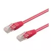 Wentronic 1m Cat6 RJ-45 Netzwerk-Patchkabel, vergoldet, Magenta 95261