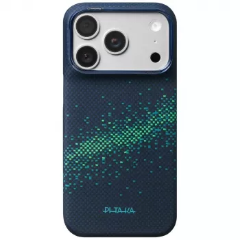 PITAKA Edge Milky Way Galaxy 2.0 Hülle für iPhone 18 Pro / 17 Pro - Nearfield Blue