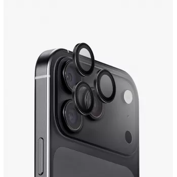 UNIQ Optix Aluguard (DX2) Kamera-Objektivschutz für iPhone 18 Pro / iPhone 18 Pro Max – Iridescent mit Applikator