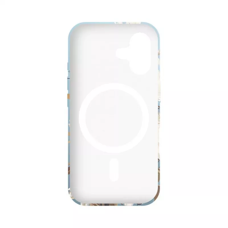 Evelatus Apple iPhone 16 Slim Shell mit MagSafe – Custom Print Flower Blue