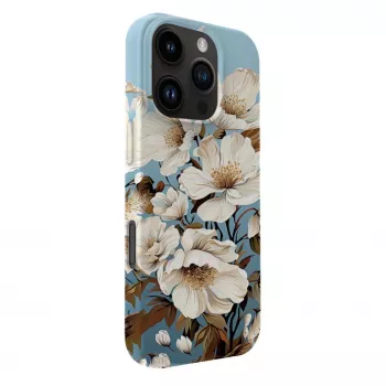 Evelatus iPhone 16 Pro Max Slim Shell Hülle mit MagSafe - Flower Blue