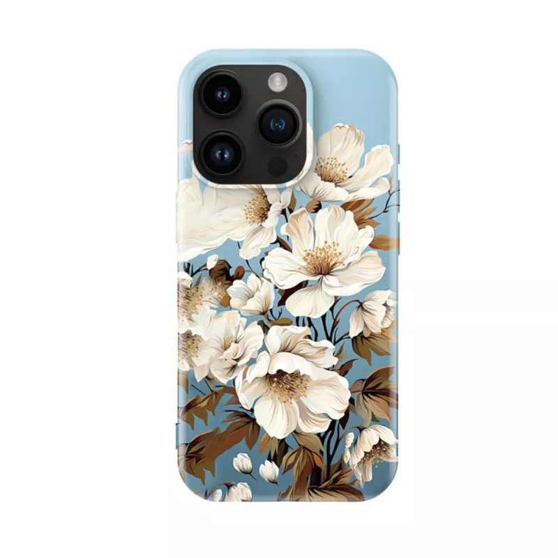 Evelatus iPhone 16 Pro Max Slim Shell Hülle mit MagSafe - Flower Blue