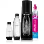 SodaStream Terra Megapack Schwarz Wassersprudler mit 3 Flaschen und Quick Connect CO2-Zylinder