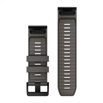 Garmin QuickFit 26 Uhrenarmbänder, Pebble Grey Silikon [010-14560-00]