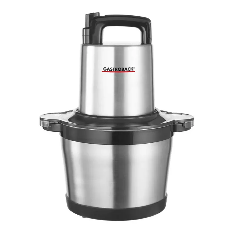 Gastroback 40966 Design Multi Chopper Professional 600 W 1,0 L Glasschüssel Edelstahl