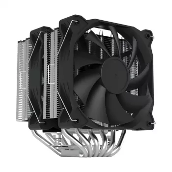Zalman CNPS12X BP Black CPU-Kühler - 120mm PWM-Lüfter, blaue LED, 6 Heatpipes, Intel/AMD