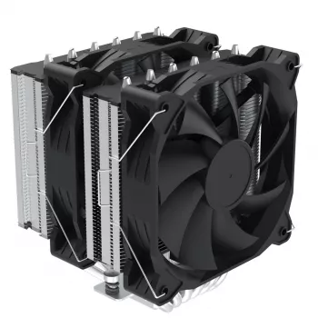 Zalman CNPS12X BP Black CPU-Kühler - 120mm PWM-Lüfter, blaue LED, 6 Heatpipes, Intel/AMD