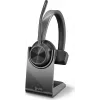 HP Poly Voyager 4300 UC Series 4310 Kabelloses On-Ear-Headset mit USB-C-Adapter und Standfuß, Zoom-zertifiziert 218474-01