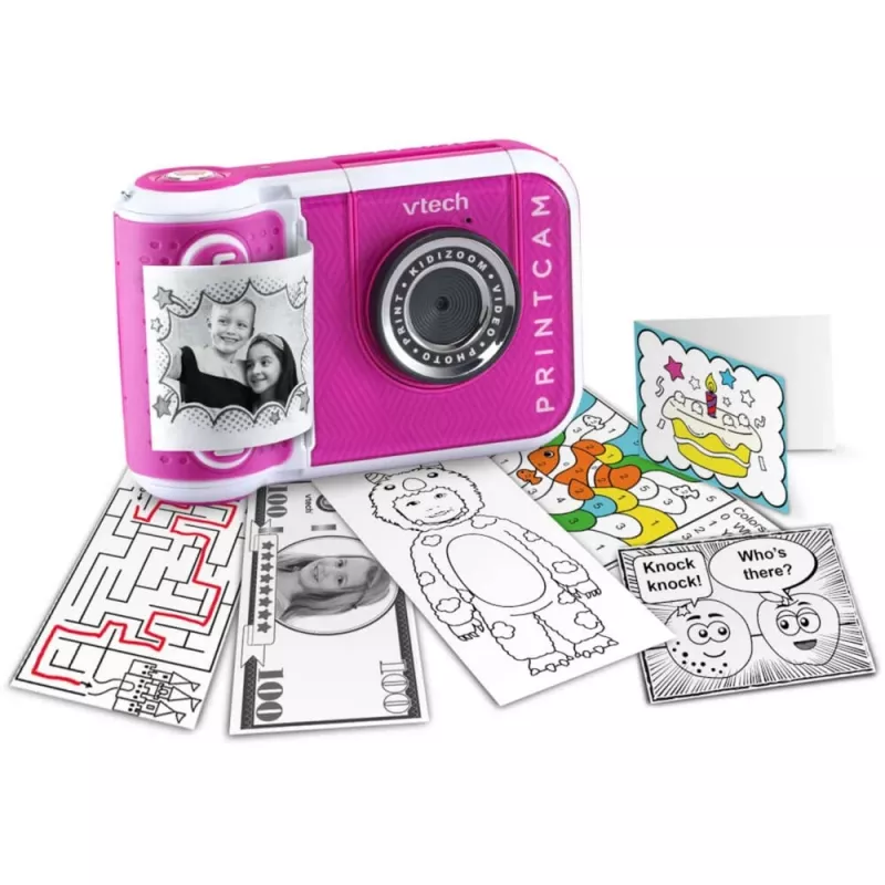 VTech Kidizoom Print Cam Pink – Digitalkamera mit Thermodruck