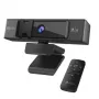 j5create JVCU435-N 4K Ultra HD Webcam mit 5-fachem Digitalzoom und Fernbedienung