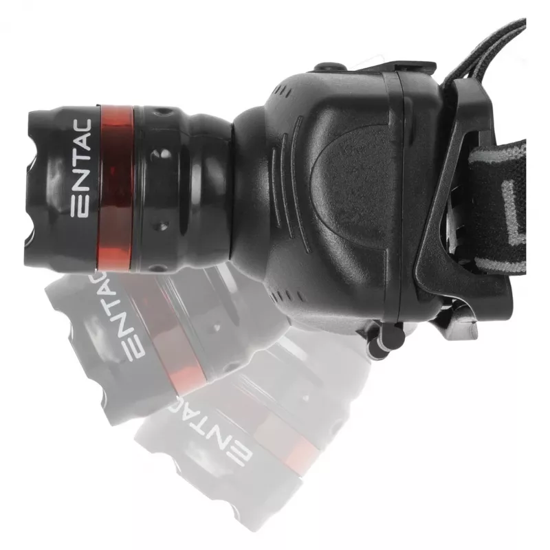 ENTAC EHL-ZOOM-1W-PL Zoom 1W LED-Stirnlampe, Schwarz