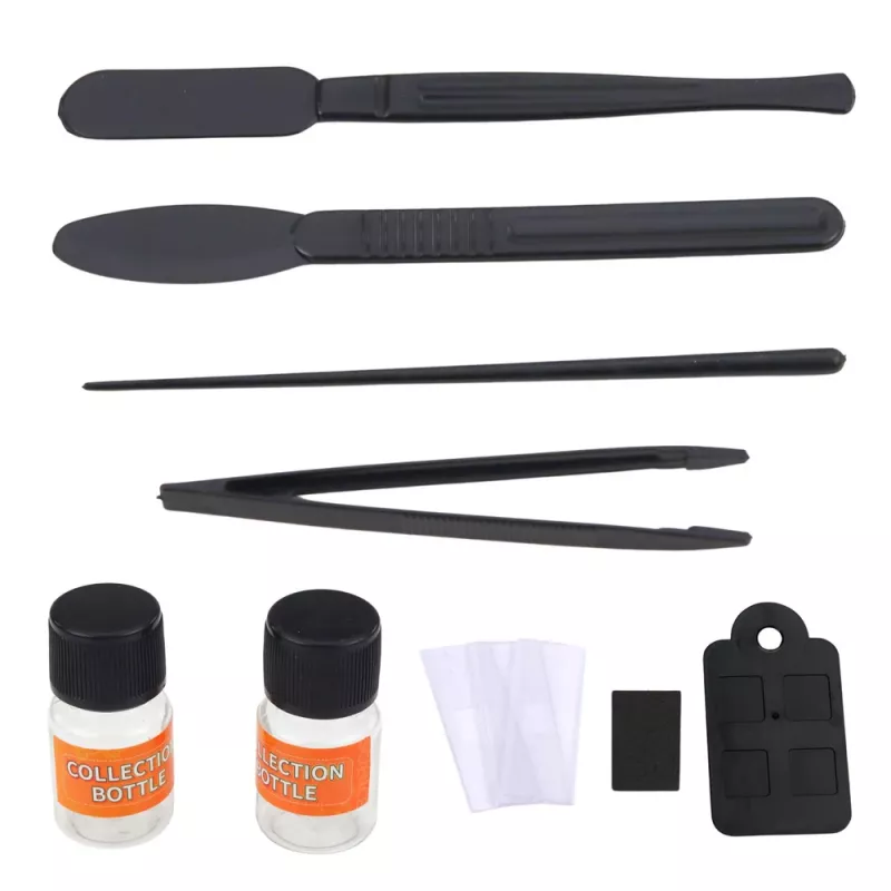 LEAN TOYS Mikroskop Lernset für Kinder Zoom 1200x Zubehör Weiß