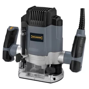 1200W Oberfräse mit elektronischer Drehzahlregelung, 6mm & 8mm Spannzangen, 55mm Eintauchtiefe