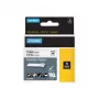 DYMO Rhino IND 12mm schwarz auf weiß permanente Nylon-Etikettierband-Kassette (18488, S0718100)