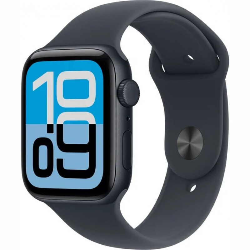 Apple Watch SE 3 GPS 40mm Aluminiumgehäuse Midnight mit Sportarmband Marineblau - S/M