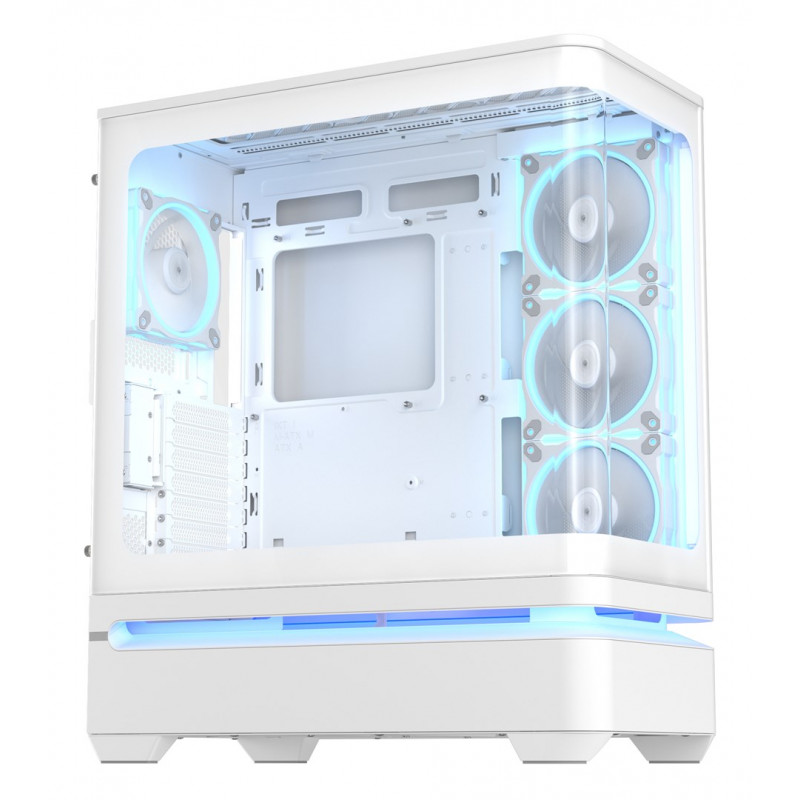ASUS PRIME AP304 TG ARGB Weiß ATX Mid-Tower PC-Gehäuse