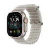 Apple Watch Ultra 4 GPS + Cellular 49 mm Naturtitan-Gehäuse mit transluzent grauem Ocean Armband