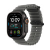 Apple Watch Ultra 4 GPS + Cellular 49 mm schwarzes Titan-Gehäuse mit transluzentem schwarzem Ocean Armband