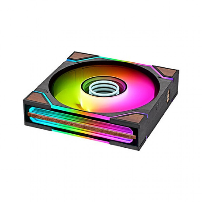 Thermaltake SWAFAN 120 EX INFINITY Wood Edition 120 mm Gehäuselüfter, 3er-Pack