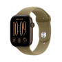 Apple Watch Series 12 GPS + Cellular 42mm Aluminiumgehäuse Dunkelbronze mit Sportarmband Oliv - S/M