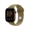 Apple Watch Series 12 GPS + Cellular 42mm Aluminiumgehäuse Dunkelbronze mit Sportarmband Oliv - S/M