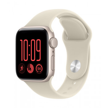 Apple Watch SE 3 GPS 40 mm Aluminiumgehäuse Polarstern mit Sportarmband Sand – M/L