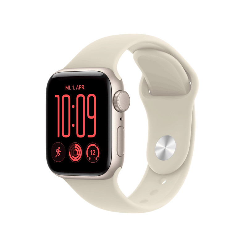 Apple Watch SE 3 GPS 40 mm Aluminiumgehäuse Polarstern mit Sportarmband Sand – M/L
