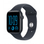 Apple Watch SE 3 GPS + Cellular 44 mm Aluminiumgehäuse Mitternacht mit Sportarmband Blau – S/M