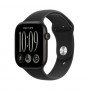 Apple Watch Series 12 GPS 46 mm Aluminiumgehäuse Schwarz mit Sportarmband Schwarz – S/M