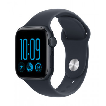 Apple Watch SE 3 GPS + Cellular 40mm Aluminiumgehäuse Midnight mit Sportarmband Marineblau - S/M