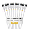 StarTech Slim Cat6a U/FTP Patchkabel RJ45, 0,3 m, 10er-Pack