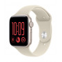 Apple Watch SE 3 GPS 44 mm Aluminiumgehäuse Polarstern mit Sportarmband Sand – M/L