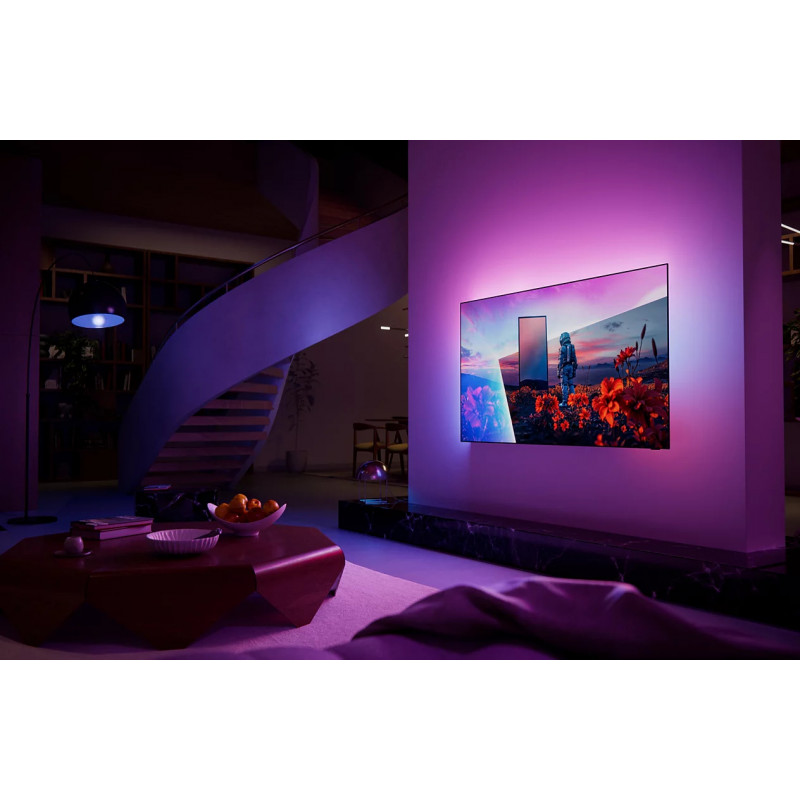 Philips 65OLED811 65 inch (164 cm) 4K UHD OLED Smart-TV mit Ambilight, Titan OS