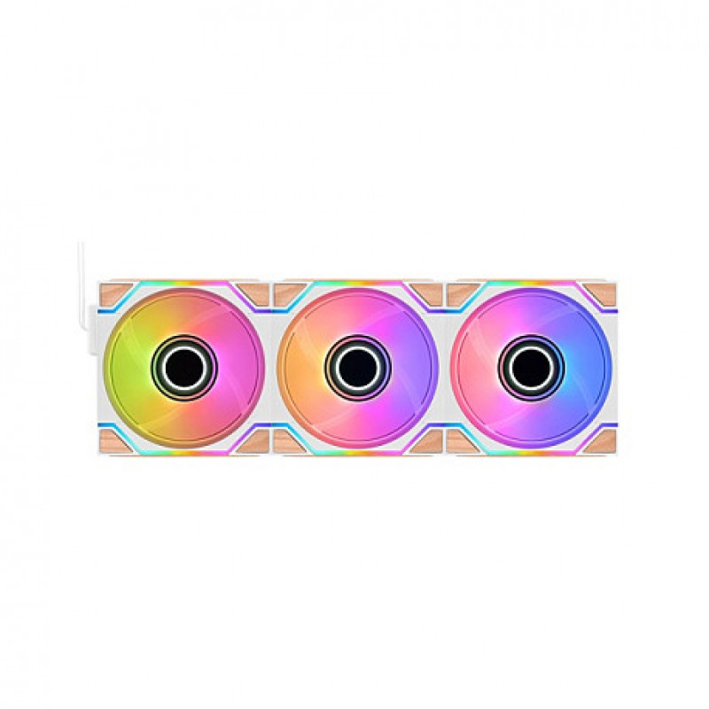 Thermaltake SWAFAN 120 EX INFINITY Snow Wood Edition 3er-Pack Gehäuselüfter