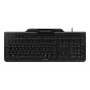 Cherry SMART BOARD 1150 Kabelgebundene Tastatur mit Smartcard-Leser, USB, Deutsches Layout (QWERTZ), Schwarz