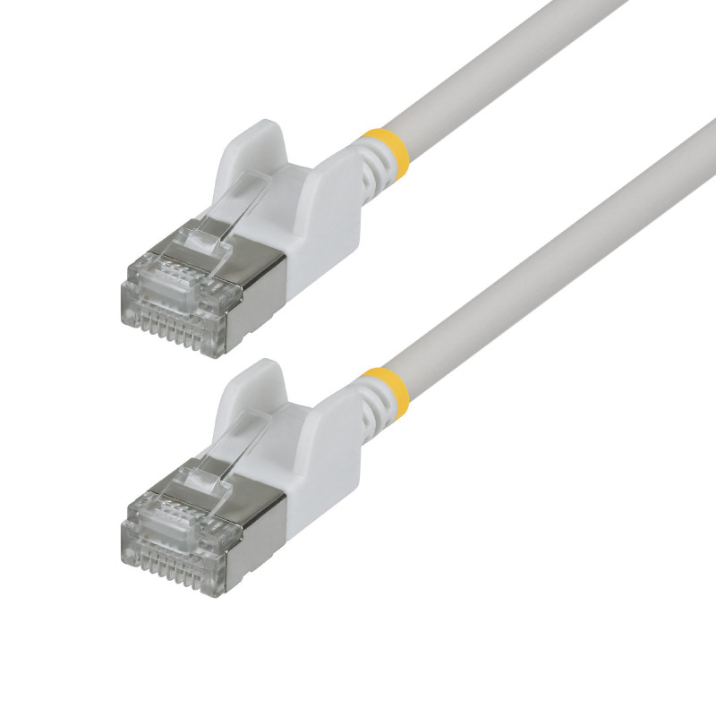StarTech Slim Cat6a U/FTP Patchkabel RJ45, 0,15 m, Weiß