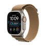 Apple Watch Ultra 4 GPS + Cellular 49mm Gehäuse aus Naturtitan mit Desert Alpine Loop - M