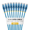StarTech.com Slim Cat6 U/UTP Patchkabel RJ45, 1 m, Blau, LSZH, 10er-Pack