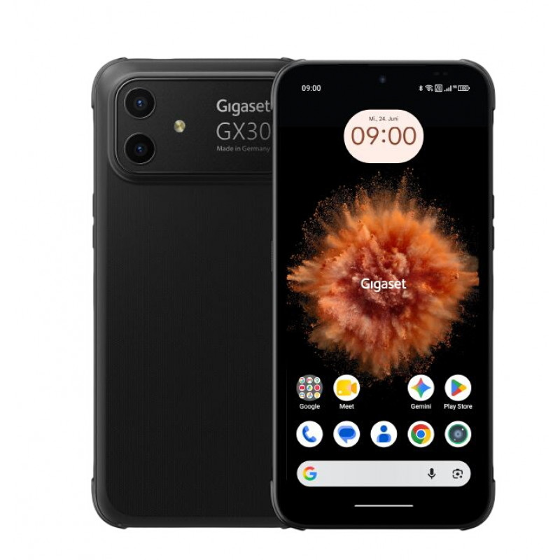 Gigaset GX30 Robustes Smartphone Titan Schwarz, 16,7 cm, 128 GB, 6,58 inch