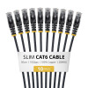 StarTech.com Slim Cat6 U/UTP Patchkabel RJ45, 0,5 m, Schwarz, 10er-Pack